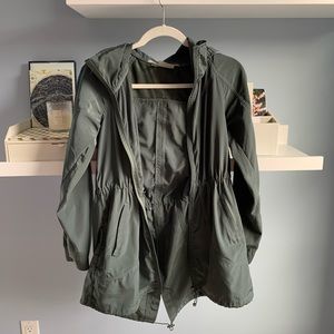 Athleta Army Green Windbreaker